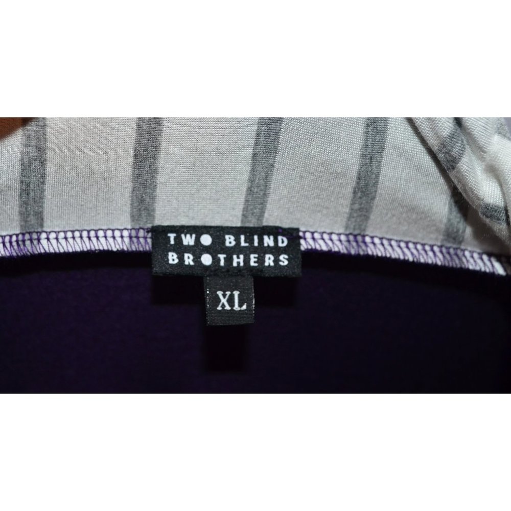 Two Blind Brothers Pullover Hoodie Bamboo Blend Purple Size XL - Picture 6 of 6